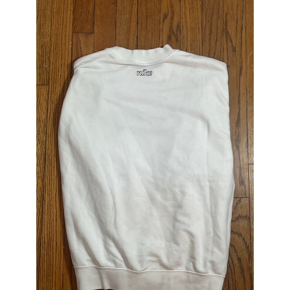 Nike Dri-FIT white Outline Swoosh Crewneck Sweatshirt M - Picture 5 of 6
